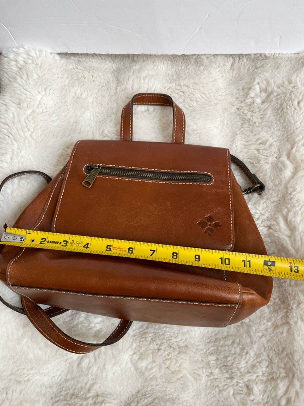 Patricia Nash Brown Leather Convertible Backpack - Picture 10 of 16